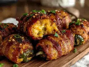 crispy bacon-wrapped jalapeño poppers - featured image