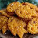 crispy homemade goldfish crackers with cheddar - featured image