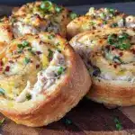 crispy make-ahead chicken ranch pinwheels - featured image