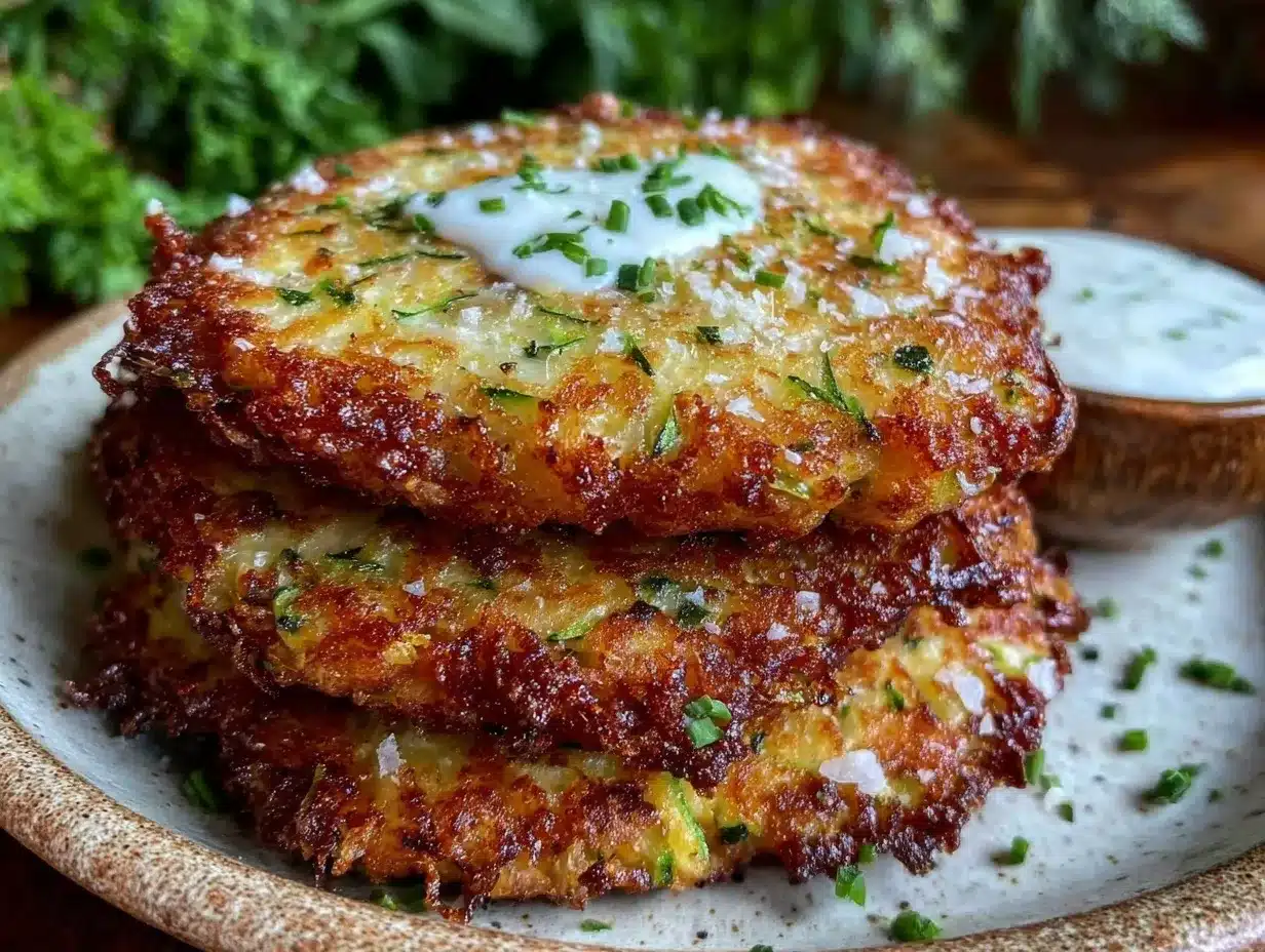 crispy parmesan zucchini fritters preparation steps