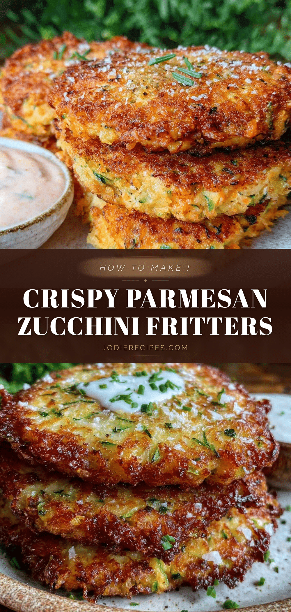 crispy parmesan zucchini fritters recipe