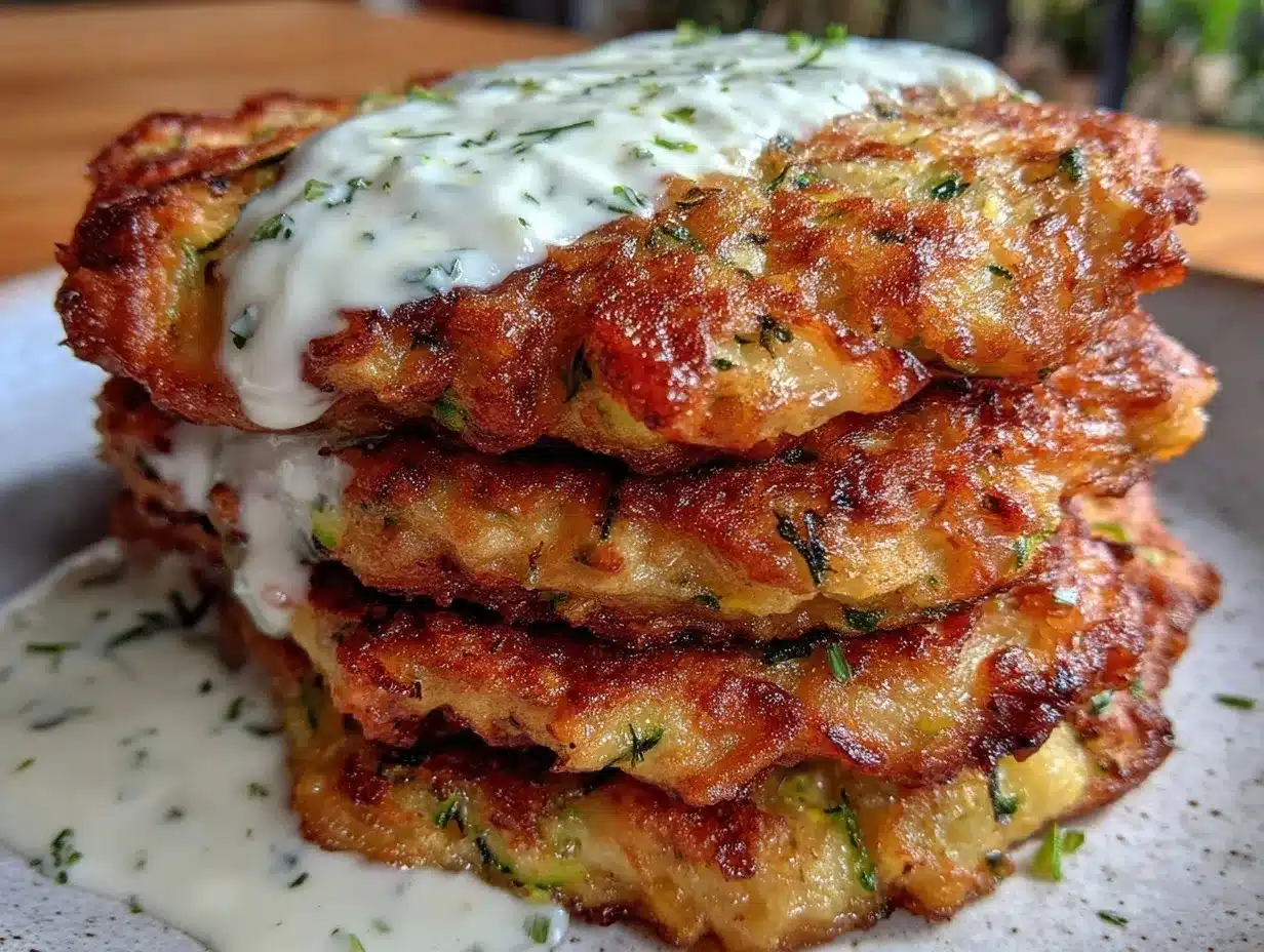 crispy savory zucchini fritters preparation steps