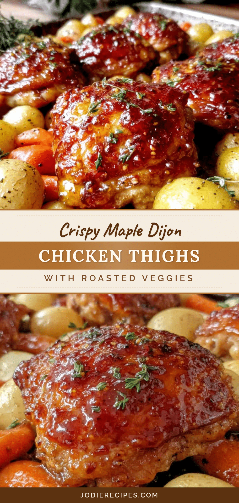 crispy sheet pan maple dijon chicken thighs recipe