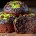 double chocolate zucchini muffins - featured image