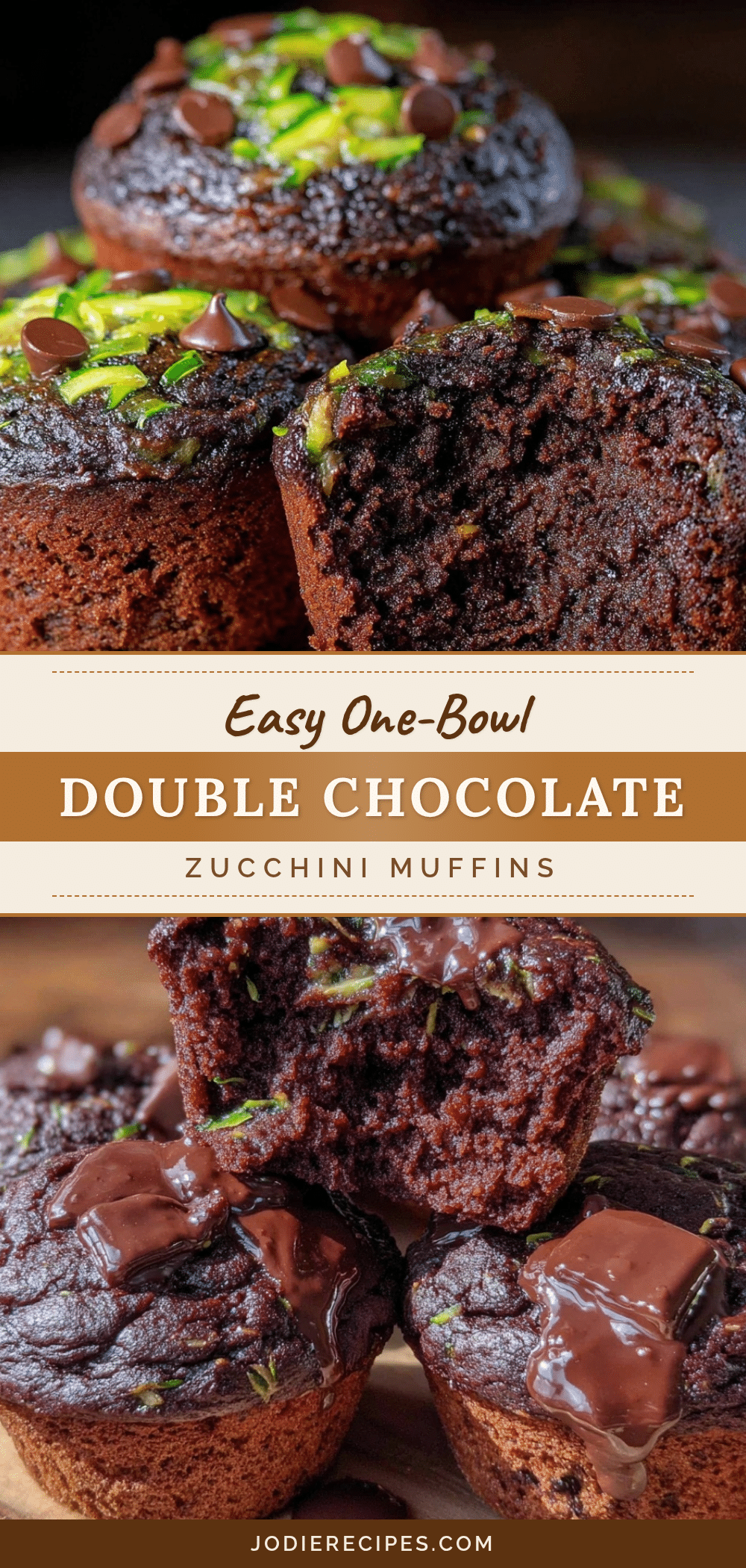 double chocolate zucchini muffins recipe