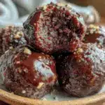 easy chocolate protein energy balls - featured image