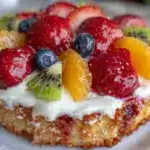 easy creamy fruit pizza - featured image