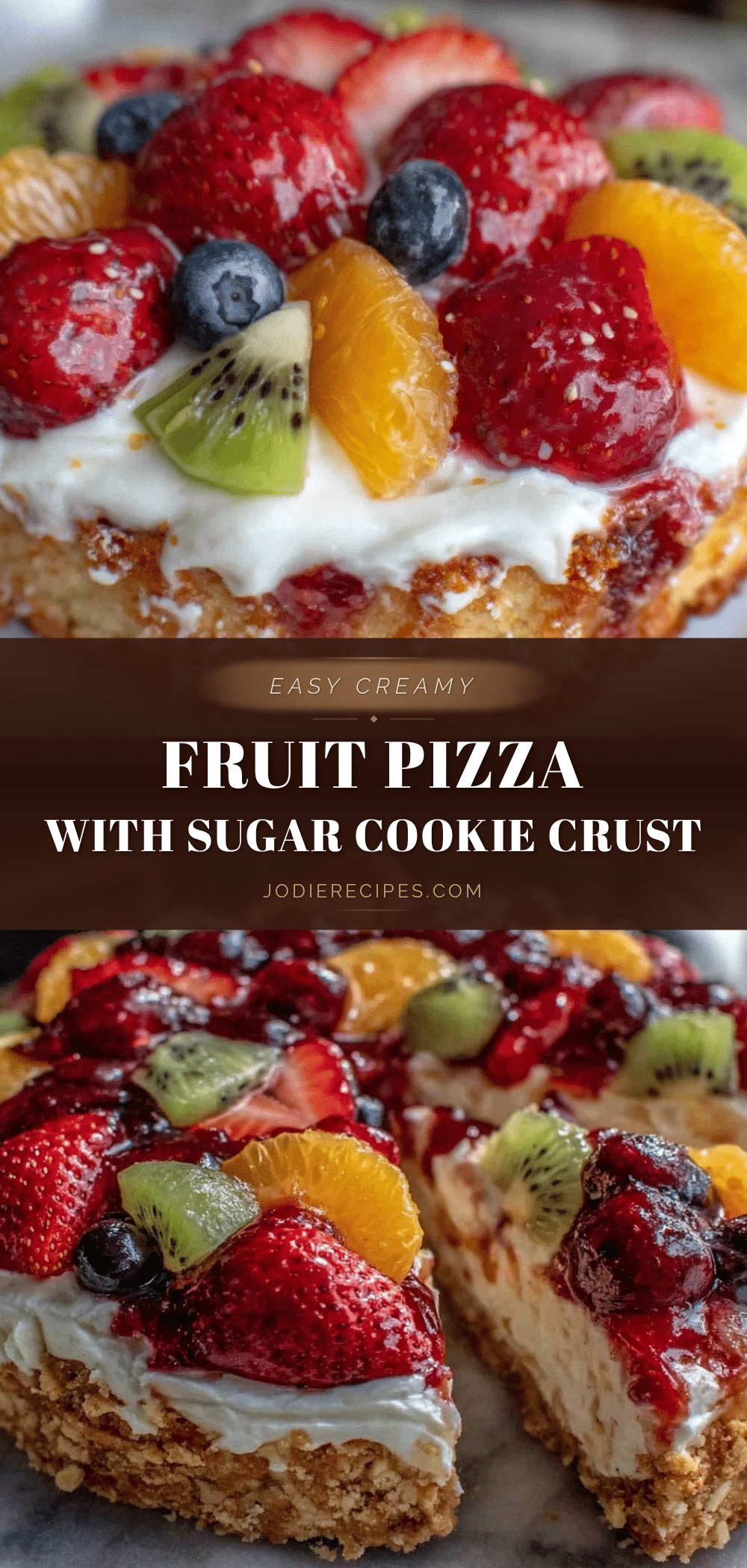 easy creamy fruit pizza recipe