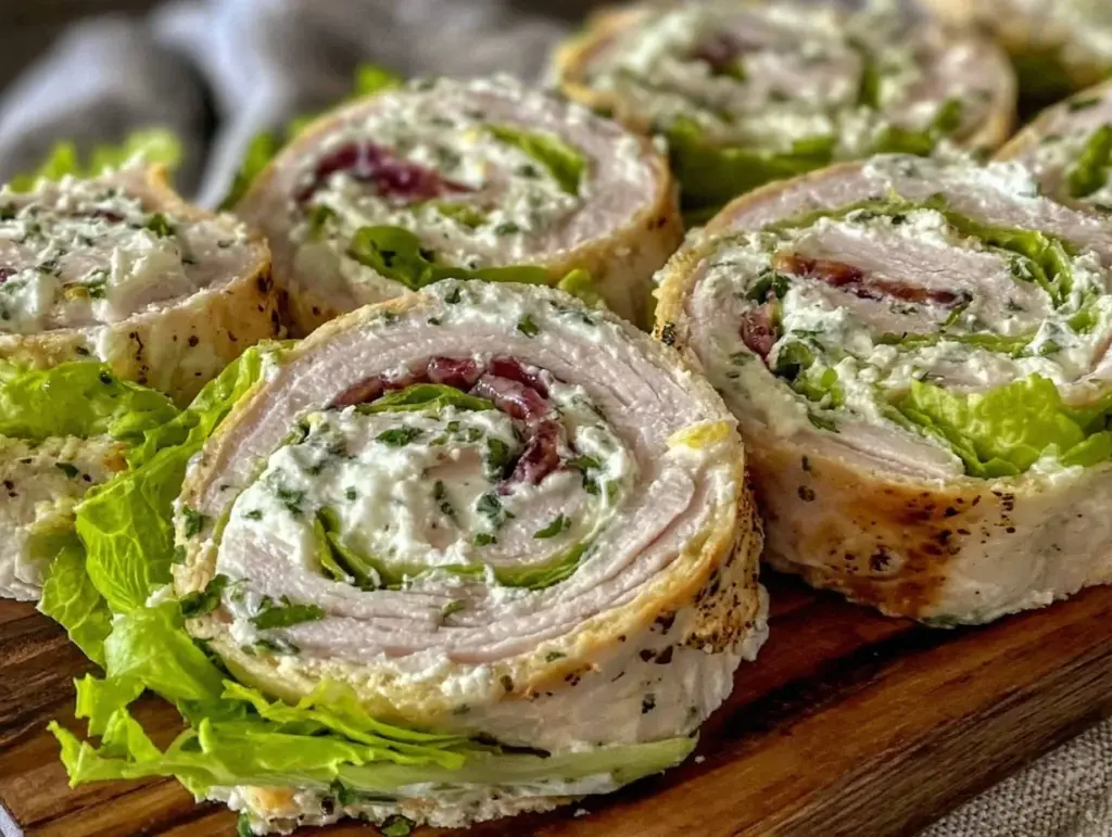 Easy Creamy Turkey Pinwheel Roll-Ups - featured image