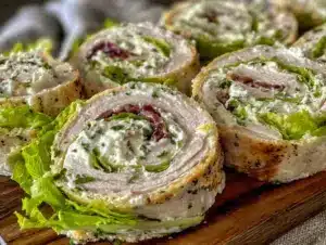 Easy Creamy Turkey Pinwheel Roll-Ups - featured image
