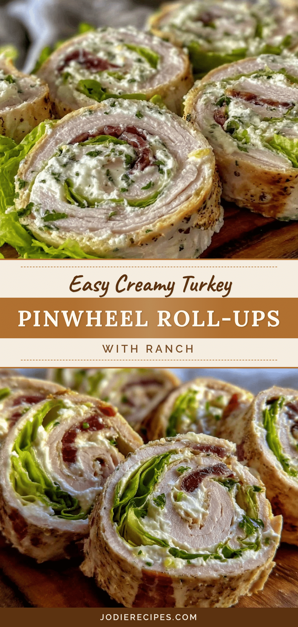 Easy Creamy Turkey Pinwheel Roll-Ups recipe