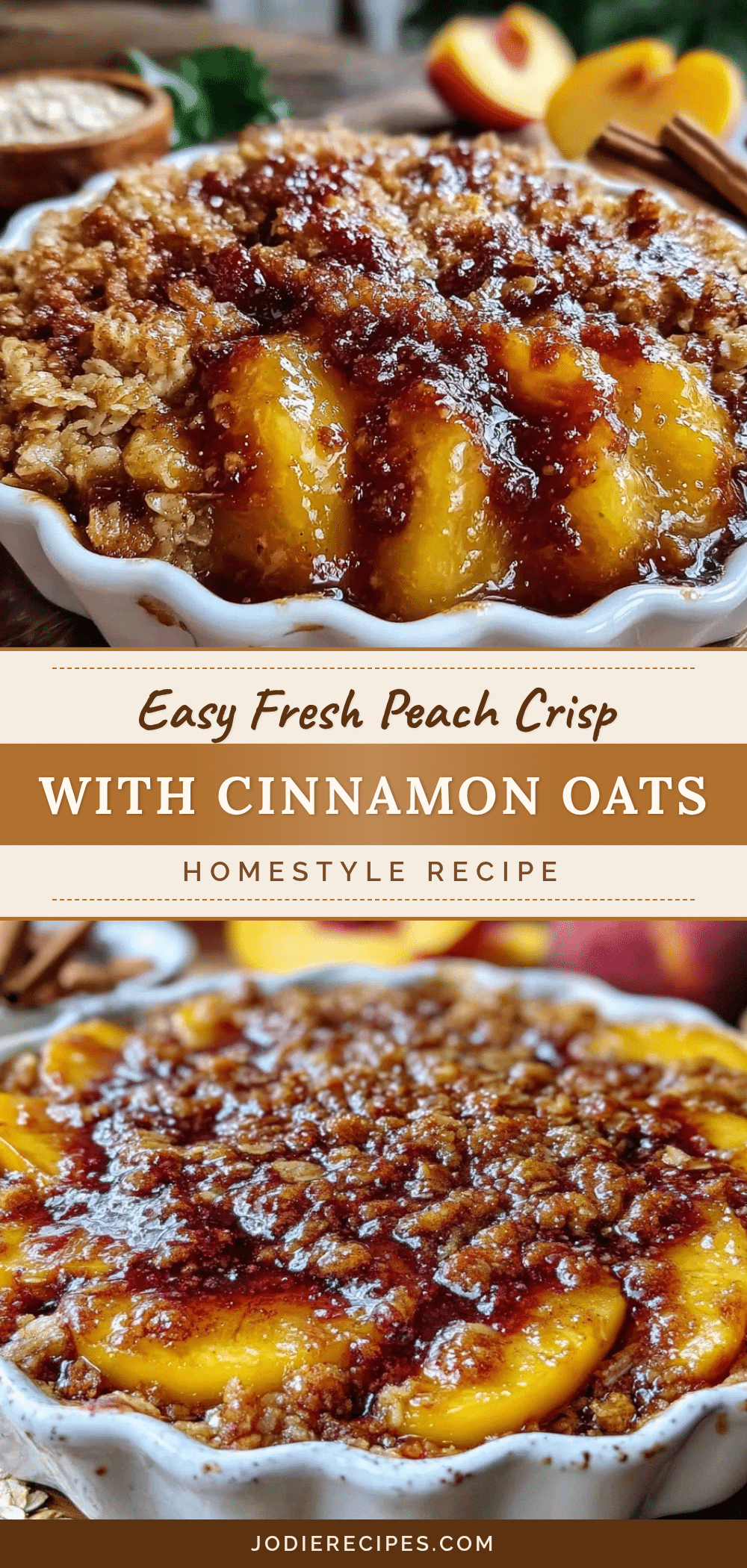 easy fresh peach crisp recipe