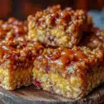 easy no bake apple cinnamon granola bars - featured image