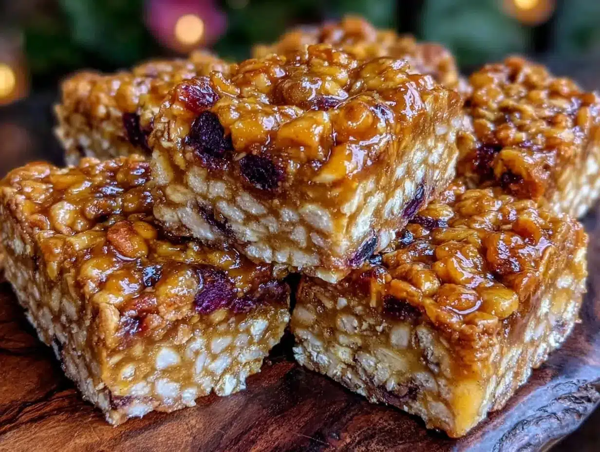 easy no bake apple cinnamon granola bars preparation steps