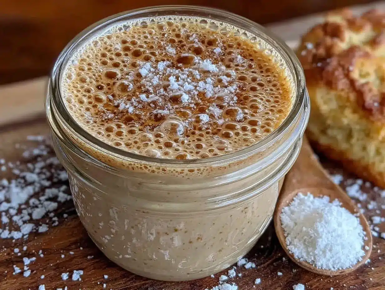 easy overnight sourdough starter preparation steps