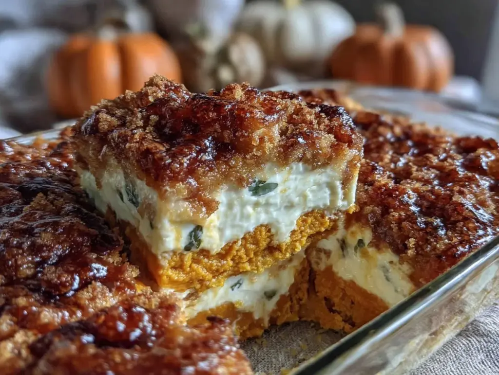 easy pumpkin dump cake - featured image