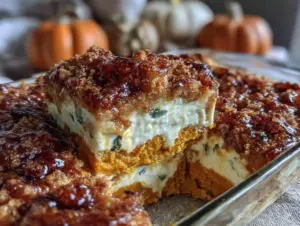 easy pumpkin dump cake - featured image
