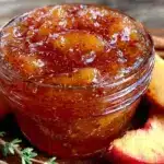 easy small-batch peach bourbon jam - featured image