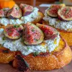 fig and goat cheese crostini - featured image