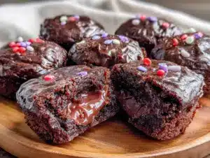 firecracker brownie bites - featured image
