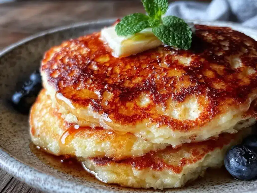 fluffy buttermilk pancakes from scratch - featured image