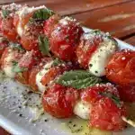 fresh bento box caprese skewers - featured image