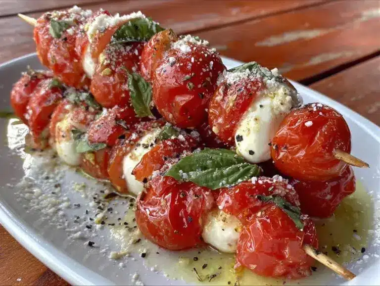 fresh bento box caprese skewers - featured image