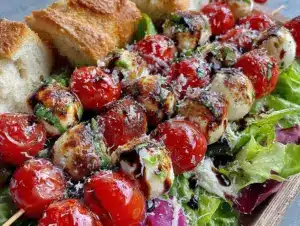 fresh Caprese skewer - featured image