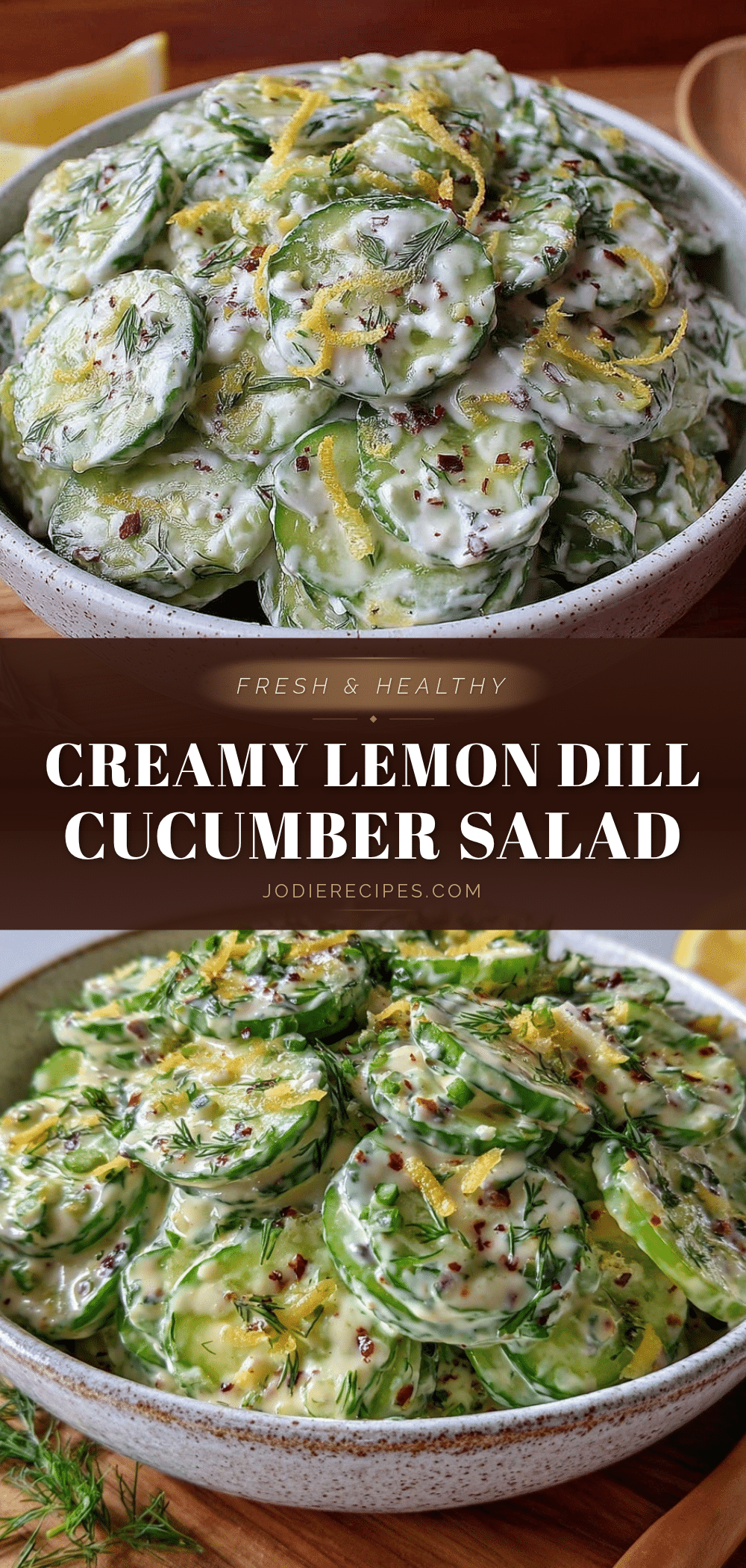 fresh creamy dill cucumber salad recipe