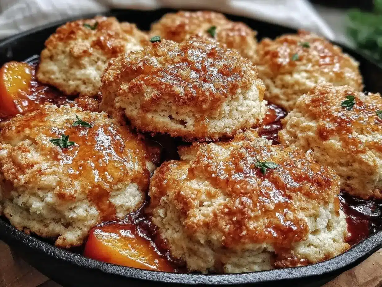 fresh peach cobbler preparation steps