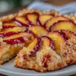 fresh peach galette - featured image