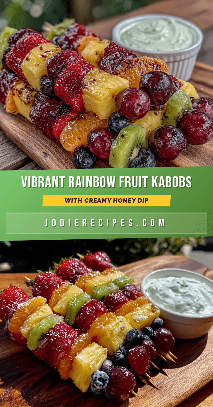 fresh rainbow fruit kabobs recipe
