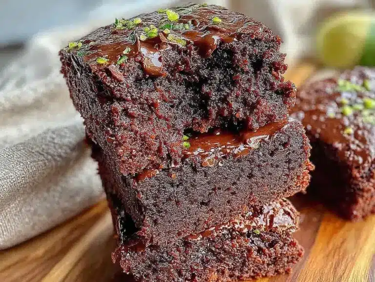 fudgy double chocolate zucchini brownies - featured image