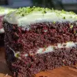 fudgy double chocolate zucchini cake - featured image