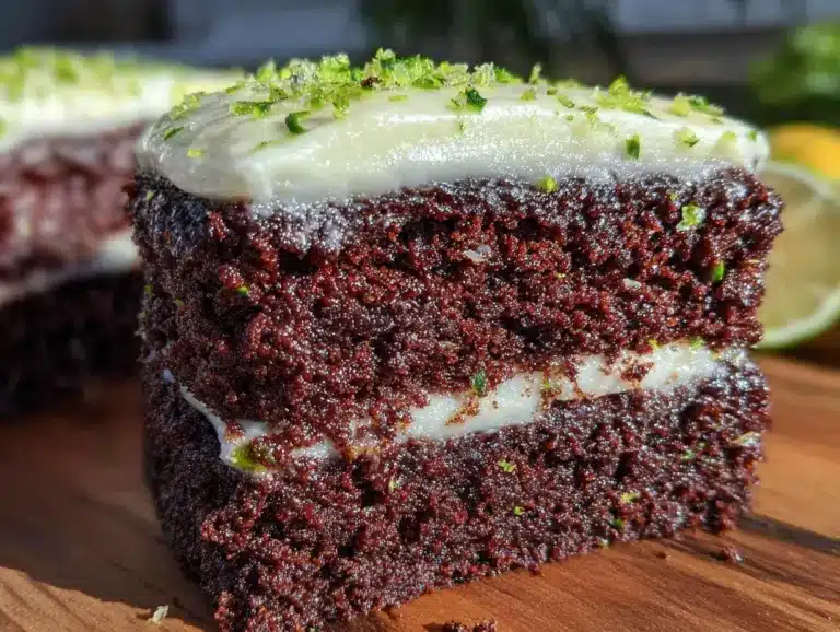 fudgy double chocolate zucchini cake - featured image