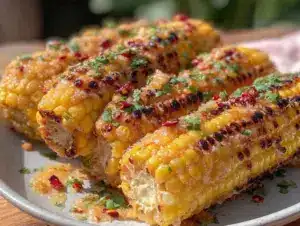 grilled corn on the cob with chipotle lime butter - featured image