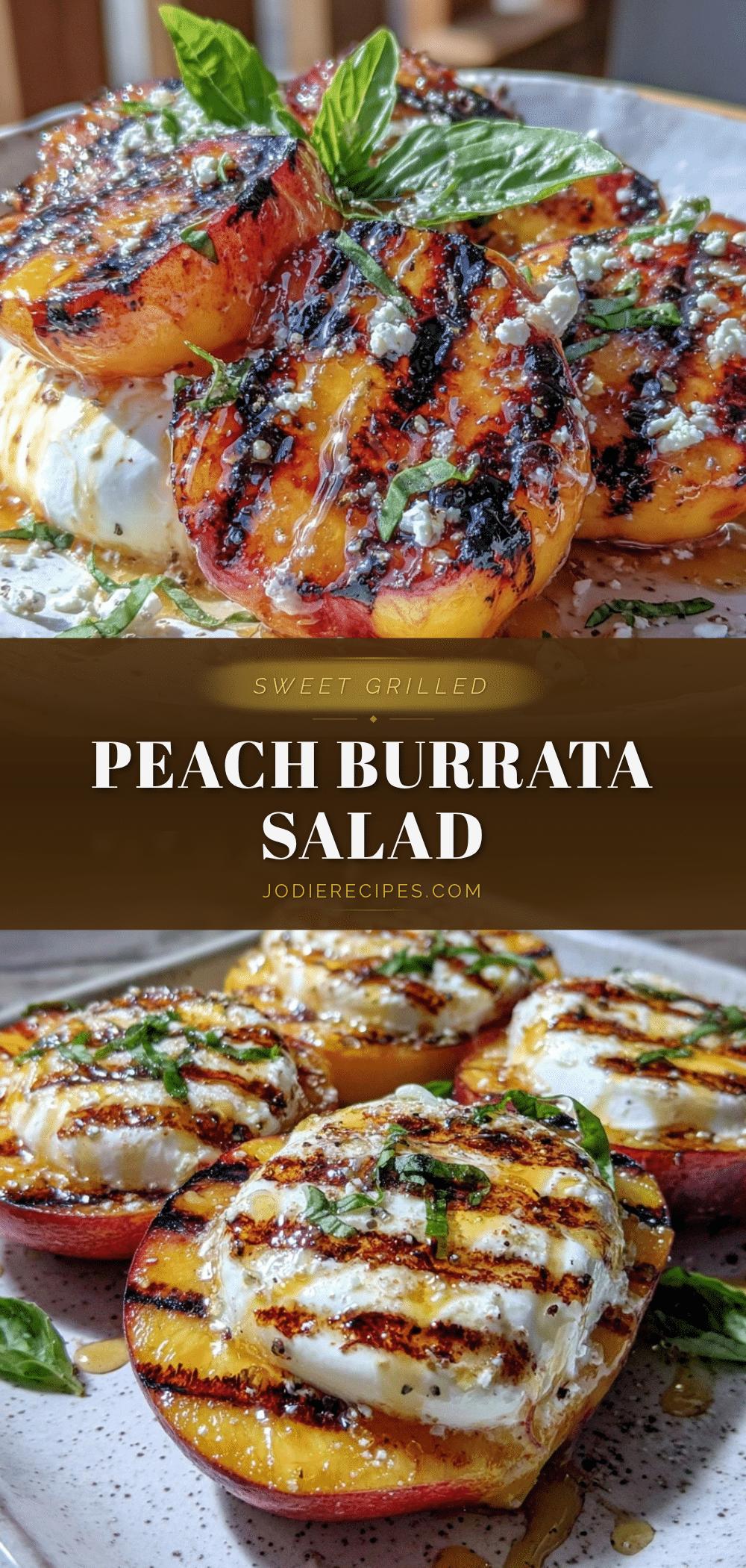grilled peach and burrata salad recipe