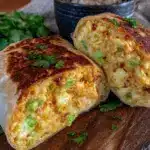 hatch chili cheddar breakfast burritos - featured image