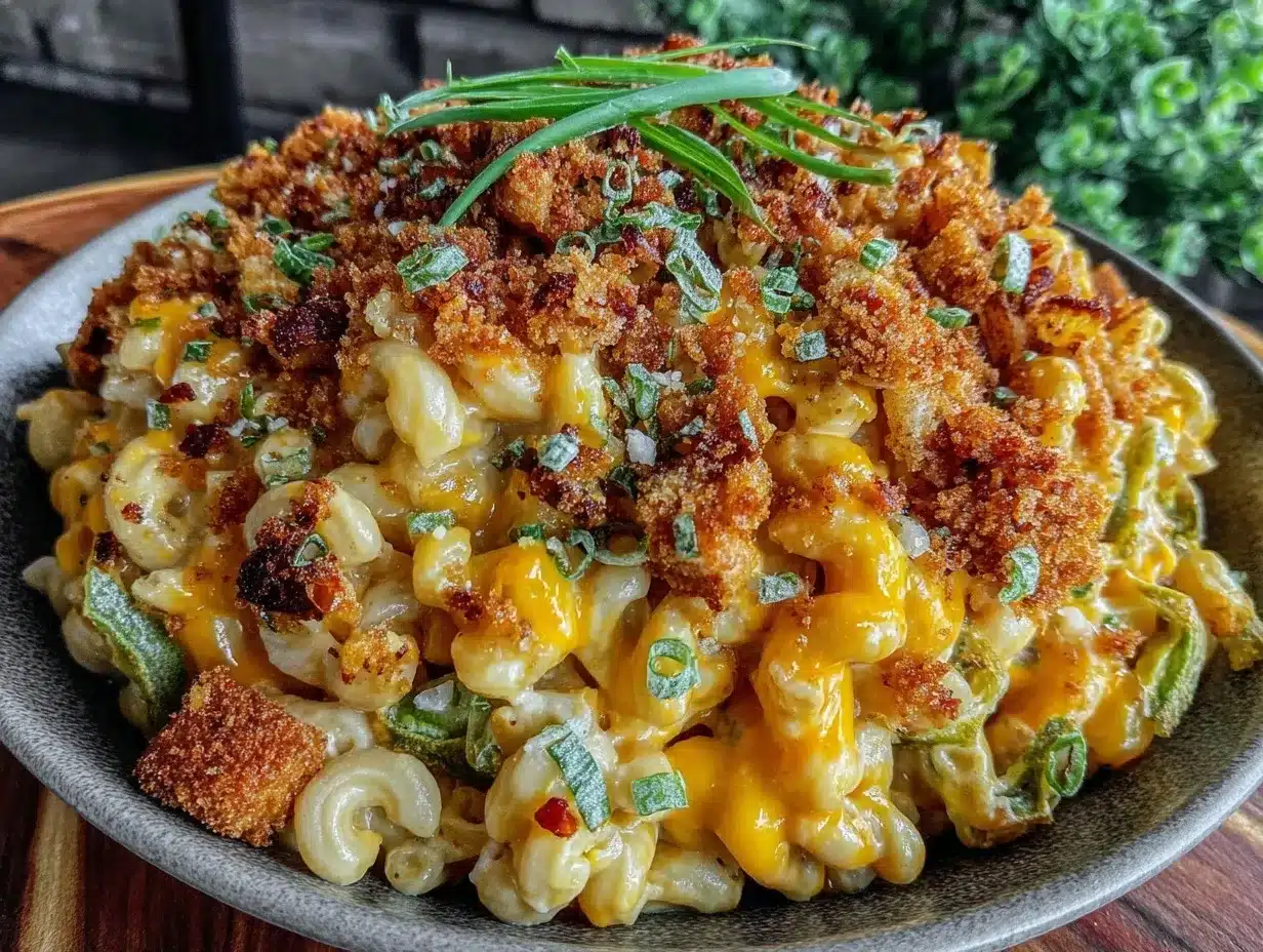Hatch Green Chili Mac and Cheese preparation steps