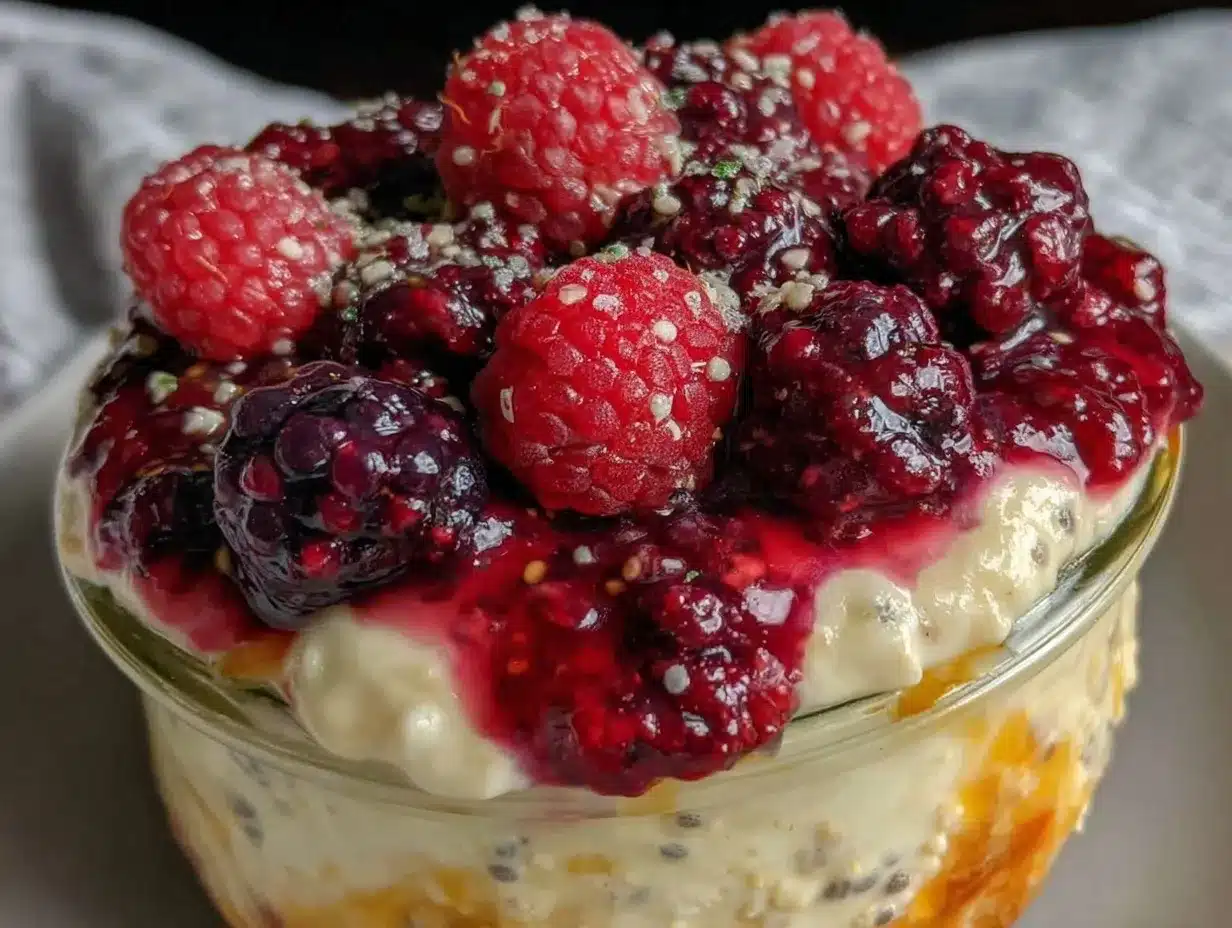 healthy overnight protein oats preparation steps