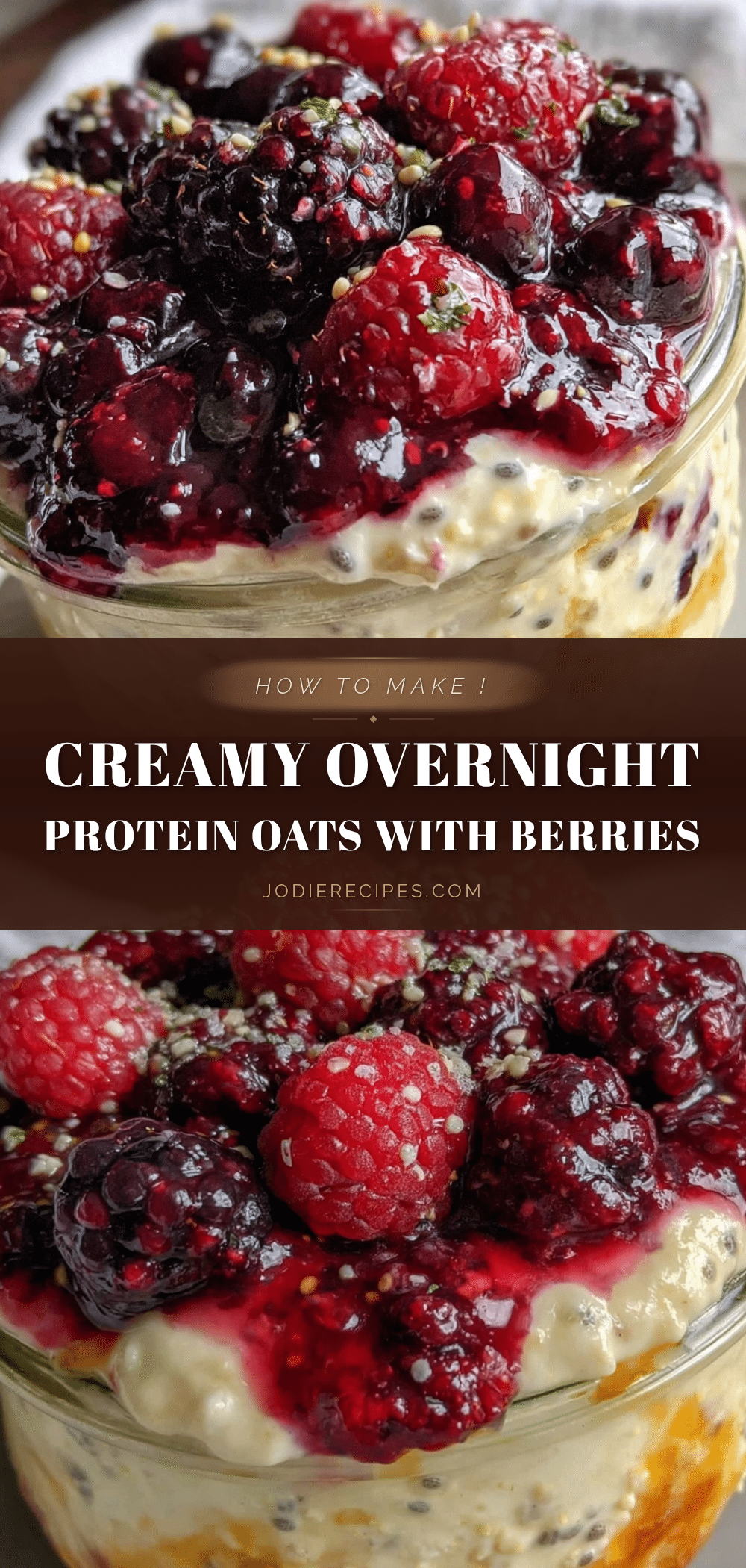 healthy overnight protein oats recipe
