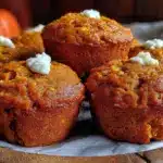 healthy pumpkin protein muffins - featured image