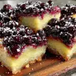 huckleberry lemon bars - featured image