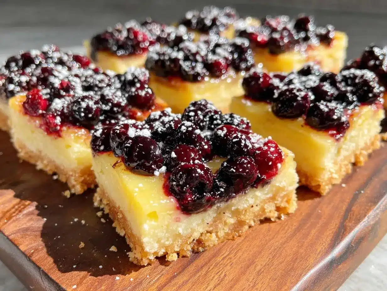 huckleberry lemon bars preparation steps