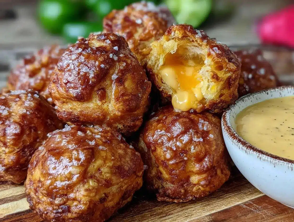 jalapeño cheddar stuffed pretzel bites preparation steps