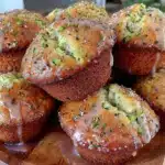 lemon zucchini muffins - featured image