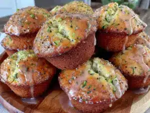 lemon zucchini muffins - featured image