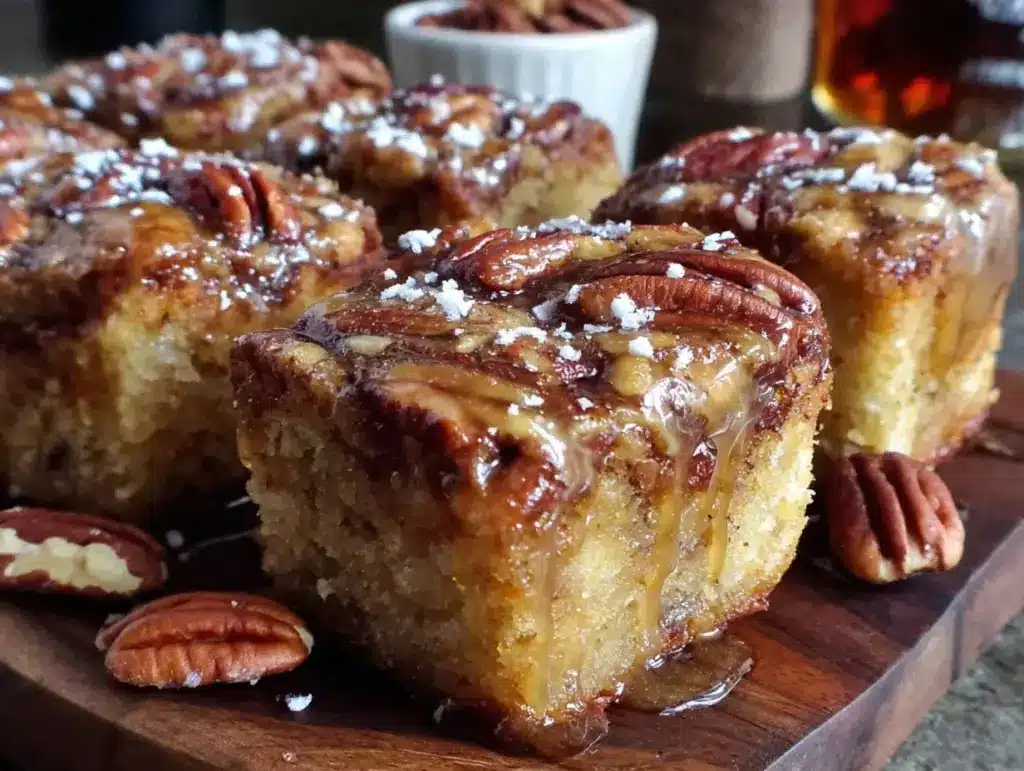 maple pecan blondies - featured image