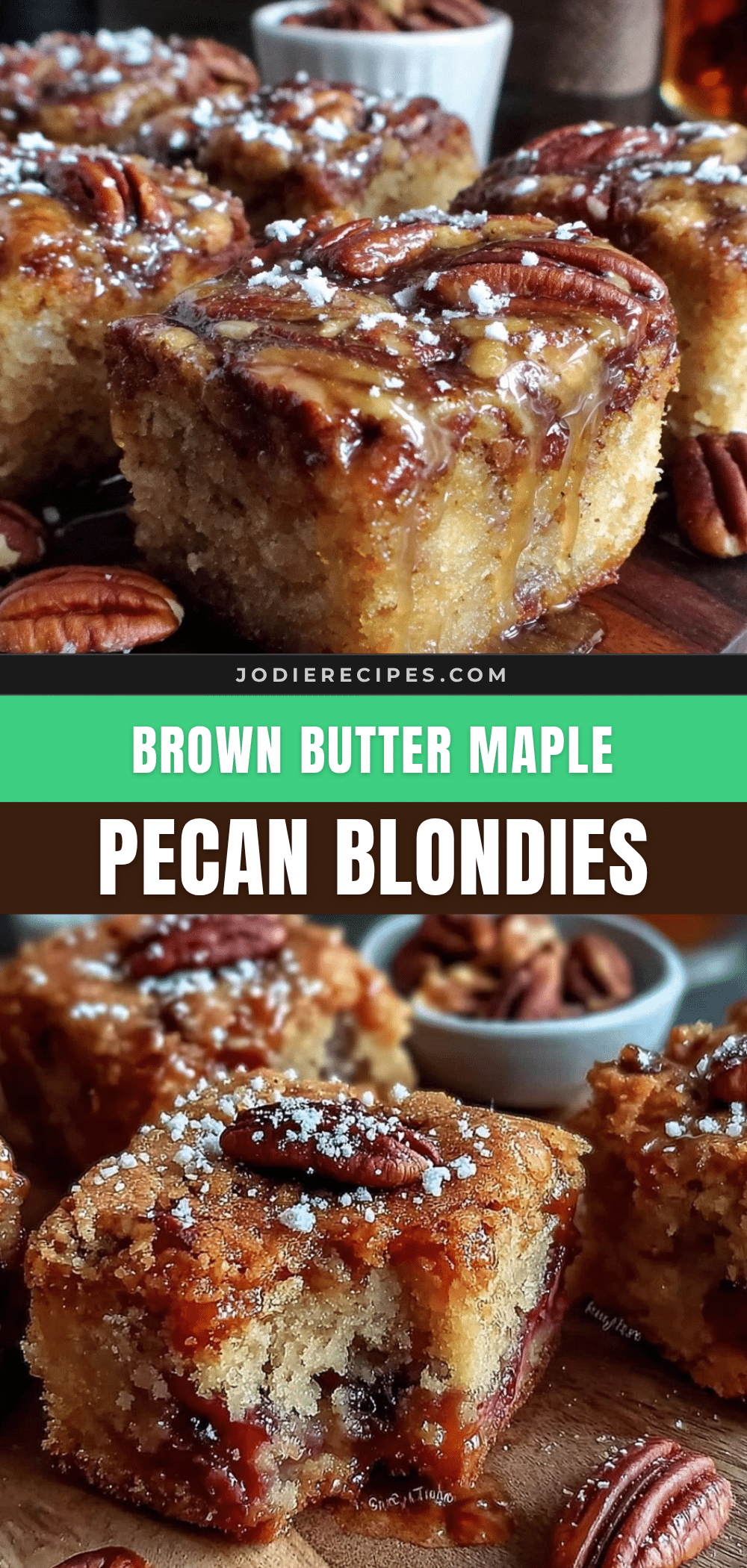 maple pecan blondies recipe