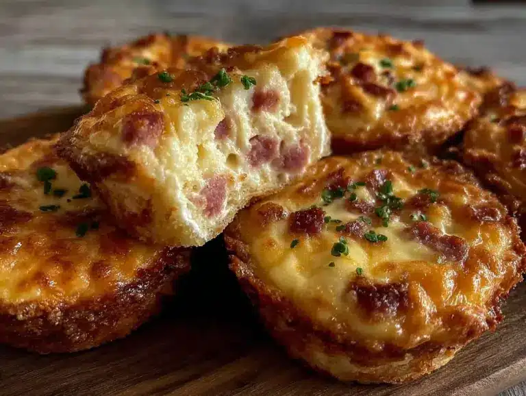 mini ham and cheese quiche cups - featured image